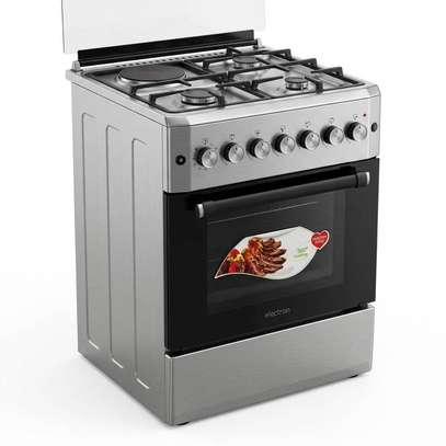CUISINIERE 4FEUX ELACTRON 60X60 3FEUX A GAZ 1 FEUX ELECTRI image 2