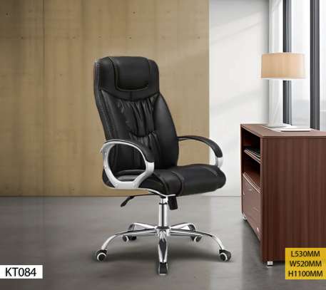 Chaise bureau ergonomique noire appui-tête réglable image 3