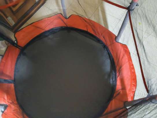 Trampoline enfants 140cm diamètre – Filet de sécurité 360° image 4