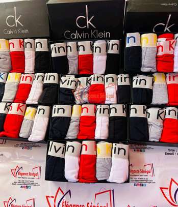 Lot de 5 Caleçons Boxers Calvin Klein 100% Coton Homme image 3