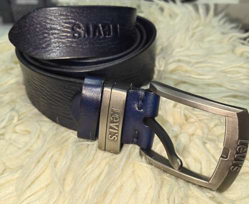 Diesel et Levis ceinture cuir  boucle métal logo image 5