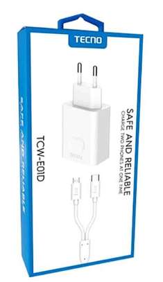 Chargeur Tecno Original, chargez 2 téléphones en même temps image 5