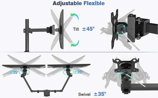 Double Support Ecran PC pour 13"-32" image 3