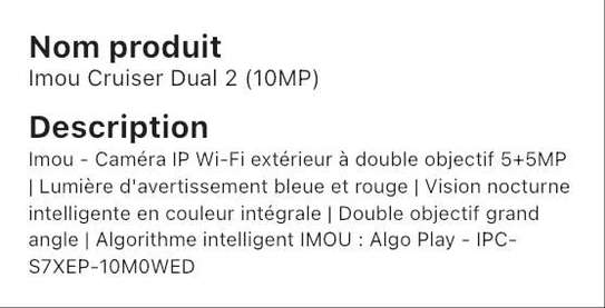 Camera de surveillance imou cruiser dual 2 (10Mp)) image 2