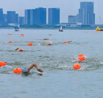 Bouée de sécurité pour la natation Bouée gonflable 2 en 1 image 7
