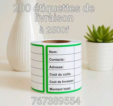 Rouleau de 200 étiquettes de livraison. image 6