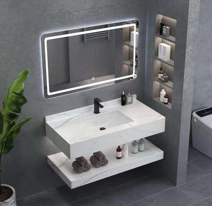 Meuble salle de bain  LED avec rangements image 7