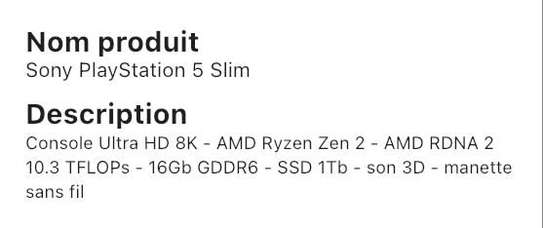 Ps5 playstation 5 slim 16gb ssd 1tb le meilleur image 3