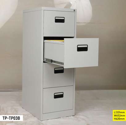 Armoire métallique 180 cm gris clair 5 étagères verrou image 11