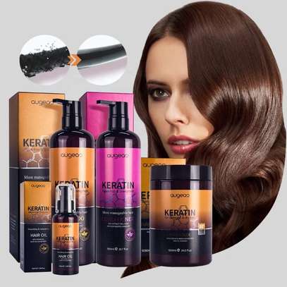 Augeo Coffret Kératine 4 soins cheveux 1000ml image 3