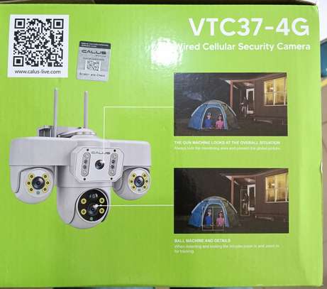 Caluscm - Caméra de surveillance solaire 3-en-1 avec IA image 2