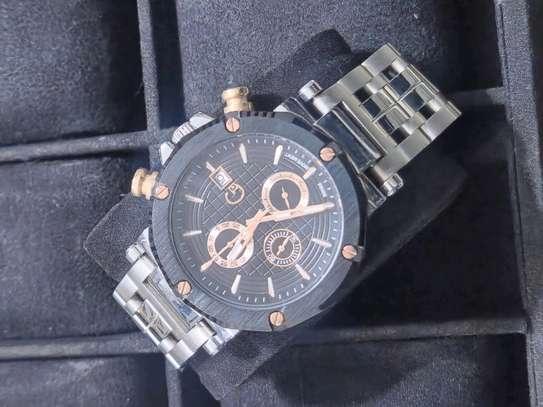 Cartier Chronographe acier inoxydable argenté date image 9