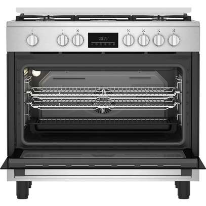 CUISINIERE 5FEUX BEKO 90X60 A GAZ FULL OPTION VENTILO image 4
