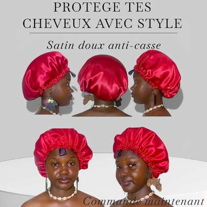 Bonnet en Satin Premium + 4 Chouchous Offerts. image 5