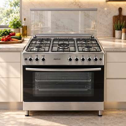 CUISINIERE 5FEUX ELACTRON 90X60 INOX EL6090 image 2