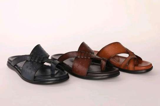Sandale en Cuir véritable pour homme image 3