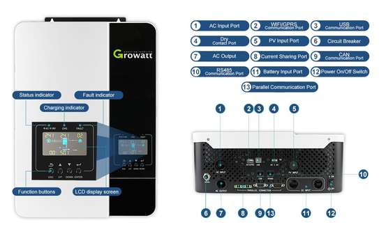 ONDULEUR SOLAIRE HYBRIDE GROWATT image 3