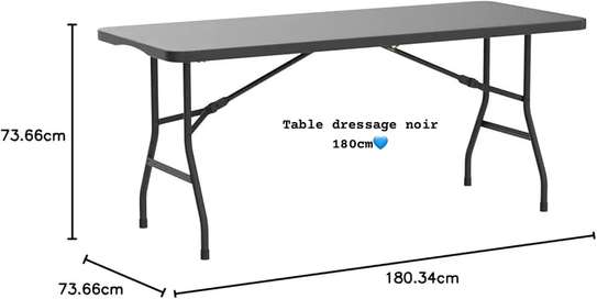 Table Pliante Noire – 180 cm image 3