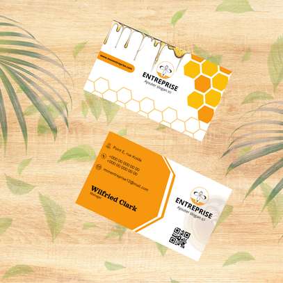 Cartes de visite modernes avec QR code intégré image 3