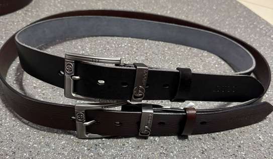 Diesel et Levis ceinture cuir  boucle métal logo image 8