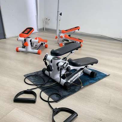 Mini Stepper Fitness avec Élastiques & Compteur image 2