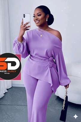 Robe longue rose vif volants grande taille été image 7
