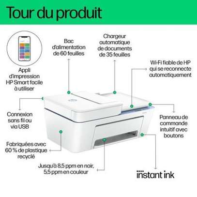 Imprimante wifi multifonction jet d'encre couleur HP image 2