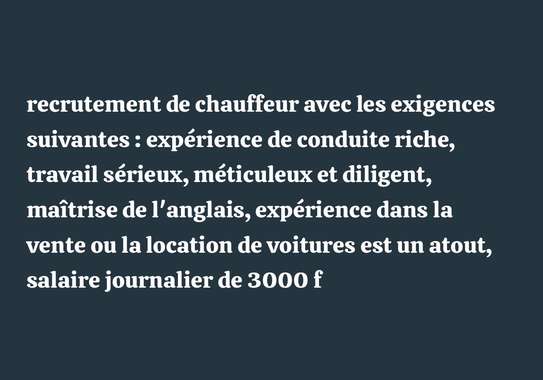 Recrutement chauffeur image 2