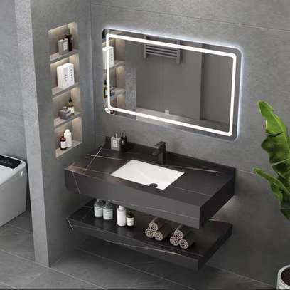 Meuble salle de bain  LED avec rangements image 5