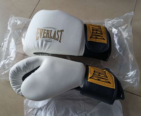 Gants de boxe Everlast EST. 1910 Worldwide – Blancs image 3