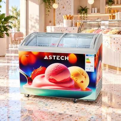 CONGELATEUR 400LITRES ASTECH HORIZONTAL VITRINE FH400LPAA image 2