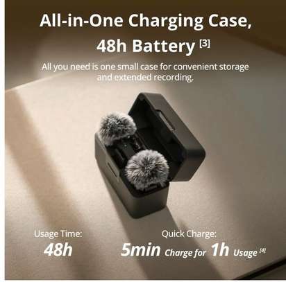 DJI Microphone sans fil noir avec station de charge image 5