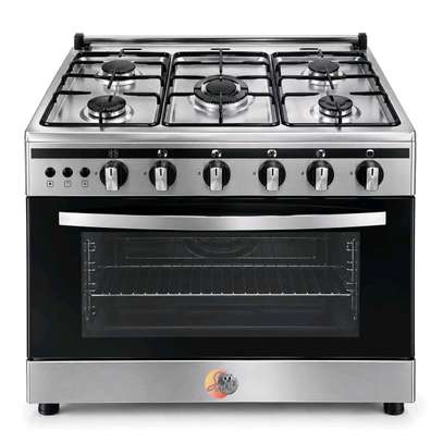 CUISINIERE CAC 5FEUX 90X60 INOX FULL OPTION CAC90G image 3