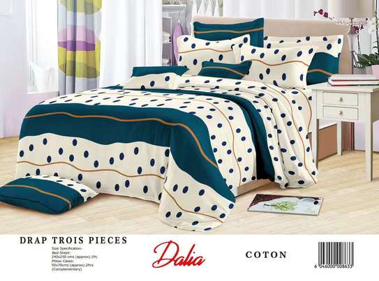 Dalia ensemble draps coton 3 pièces motifs modernes image 4