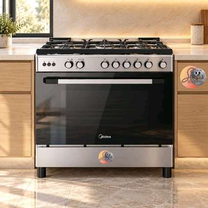 CUISINIERE MIDEA 5FEUX 90X60 A GAZ INOX 90LMG5G028I image 2