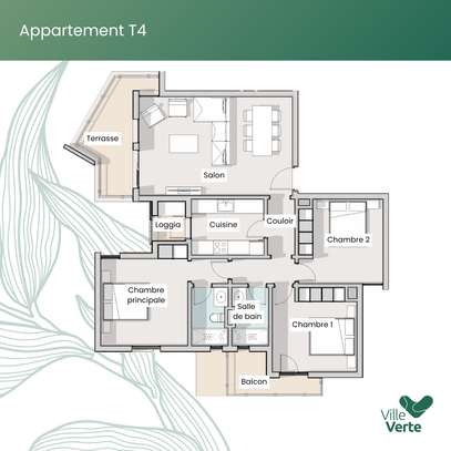 Appartements T4 neufs à vendre –  Ville Verte au Lac Rose image 7