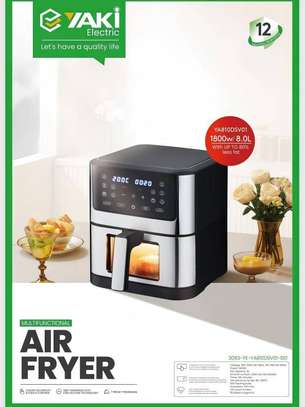 AIR FRYER YAKI 8LITRES MULTIFONCTION DIGITAL NOIR GRIS image 2