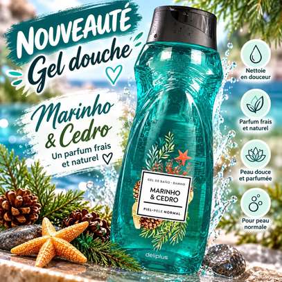 Deliplus Gel Douche Marinho & Cedro Peau Normale 400ml image 3