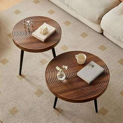 Tables basses bois massif design contemporain 2 tailles image 5