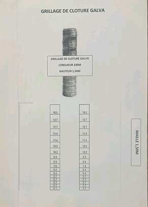 Grillage soudé galvanisé en rouleau gris 1,5m image 2
