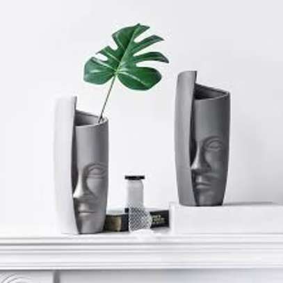 Ensemble 2 vases céramique blanc cassé motif cœur image 10