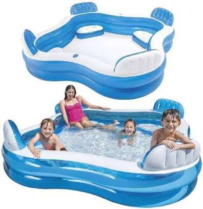 Intex - piscines familiales avec siège 229x229x66 cm image 4