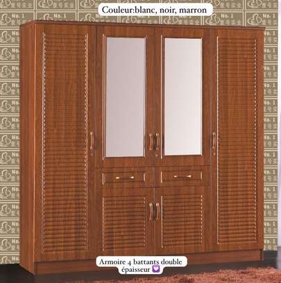 Armoire de rangement 4 battants image 3