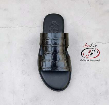 Chaussure homme sandale en cuir modèle MBAYE image 2