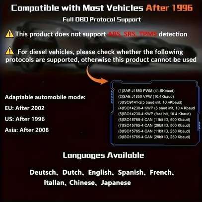 Outils de Diagnostique Automobile Lecteur de Codes OBD2 image 4