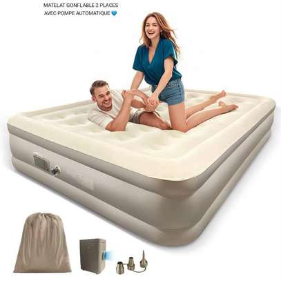 Matelas Gonflable 2 Places avec Oreillers Intégrés image 5