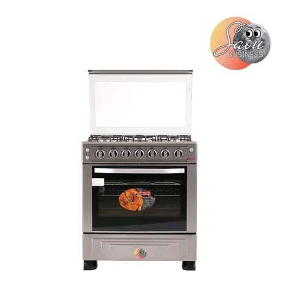 CUISINIERE ASTECH 5FEUX 80X60 A GAZ FOUR A GAZ FULL OPTION image 4