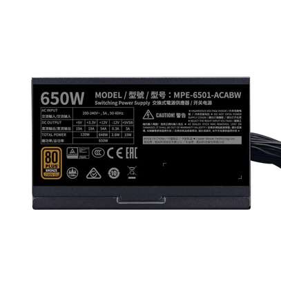 Alimentation Cooler Master MWE 650 Bronze V2 650W 80+ Bronze image 3