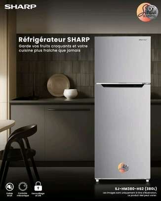 REFRIGERATEUR SHARP 2PORTES 380LITRES NOFROST GRIS image 2
