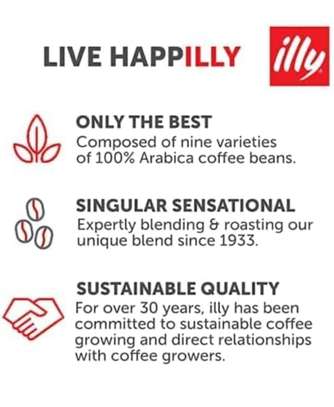 ILLY Café en grains ou Moulu Torréfié Arabica - 250grs image 9